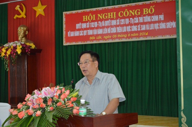 Hội nghị công bố các Quyết định của Thủ tướng Chính phủ về ban hành các quy trình vận hành liên hồ chứa trên lưu vực sông Sê San và lưu vực sông Srêpôk