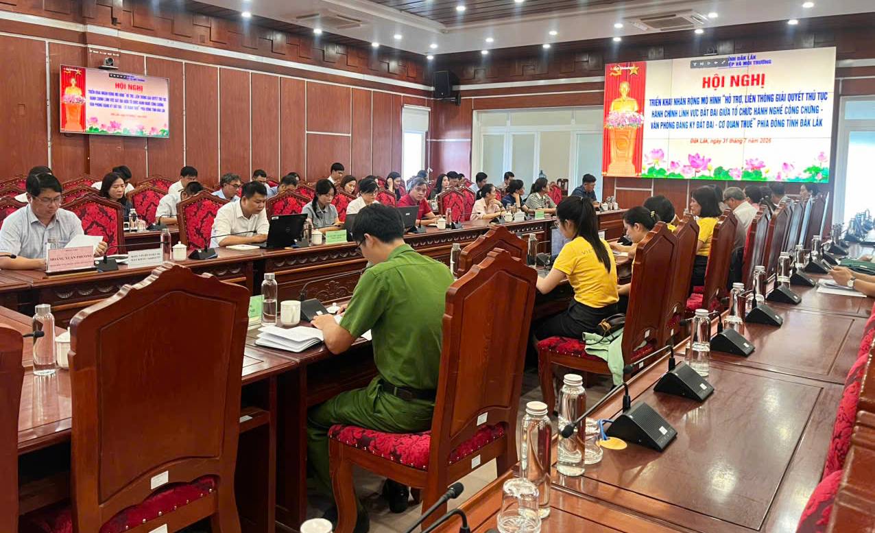 Đắk Lắk triển khai nhân rộng mô hình liên thông giải quyết thủ tục hành chính lĩnh vực đất đai tại khu vực phía Đông tỉnh